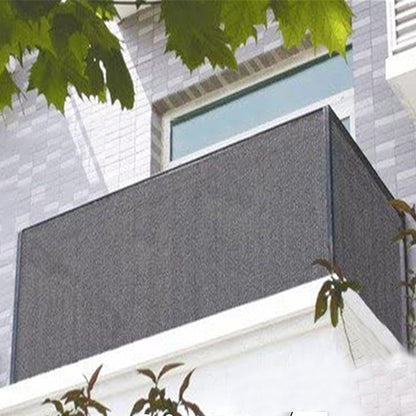 Balcony Privacy Screen Cover 5M Sun Shade Protection Mesh Net for Patio Fence Porch -Grey