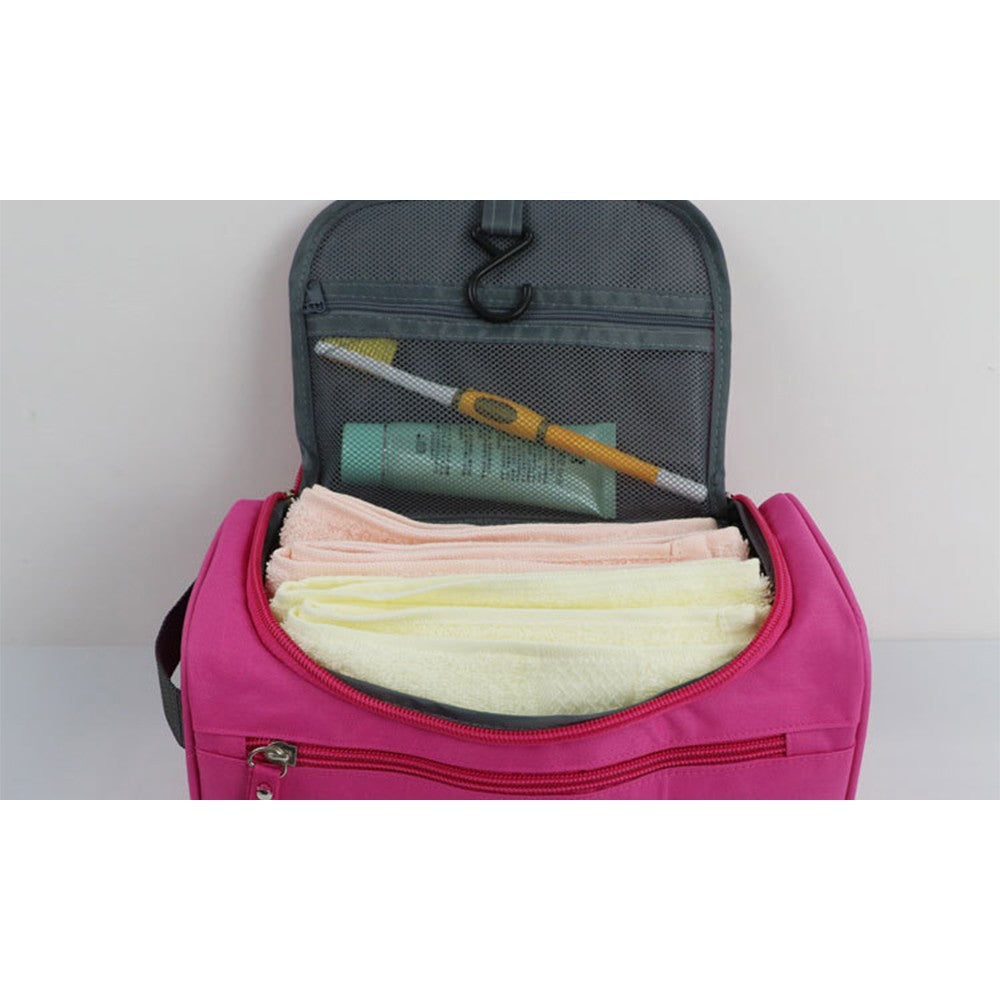 Portable Large Toiletry Travel Bag -Red