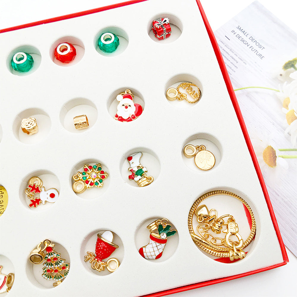 Christmas Advent Calendar with DIY Charm Bracelets