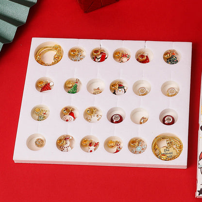 Christmas Advent Calendar Bracelet 24 Days Christmas Countdown Calendar DIY Jewelry Making Kit -Two Bracelets