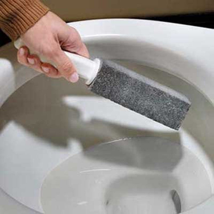 2Pcs Pumice Stone Toilet Bowl Clean Brush with Handle Remove Toilet Bowl Hard Water Ring for Hard Water Stain