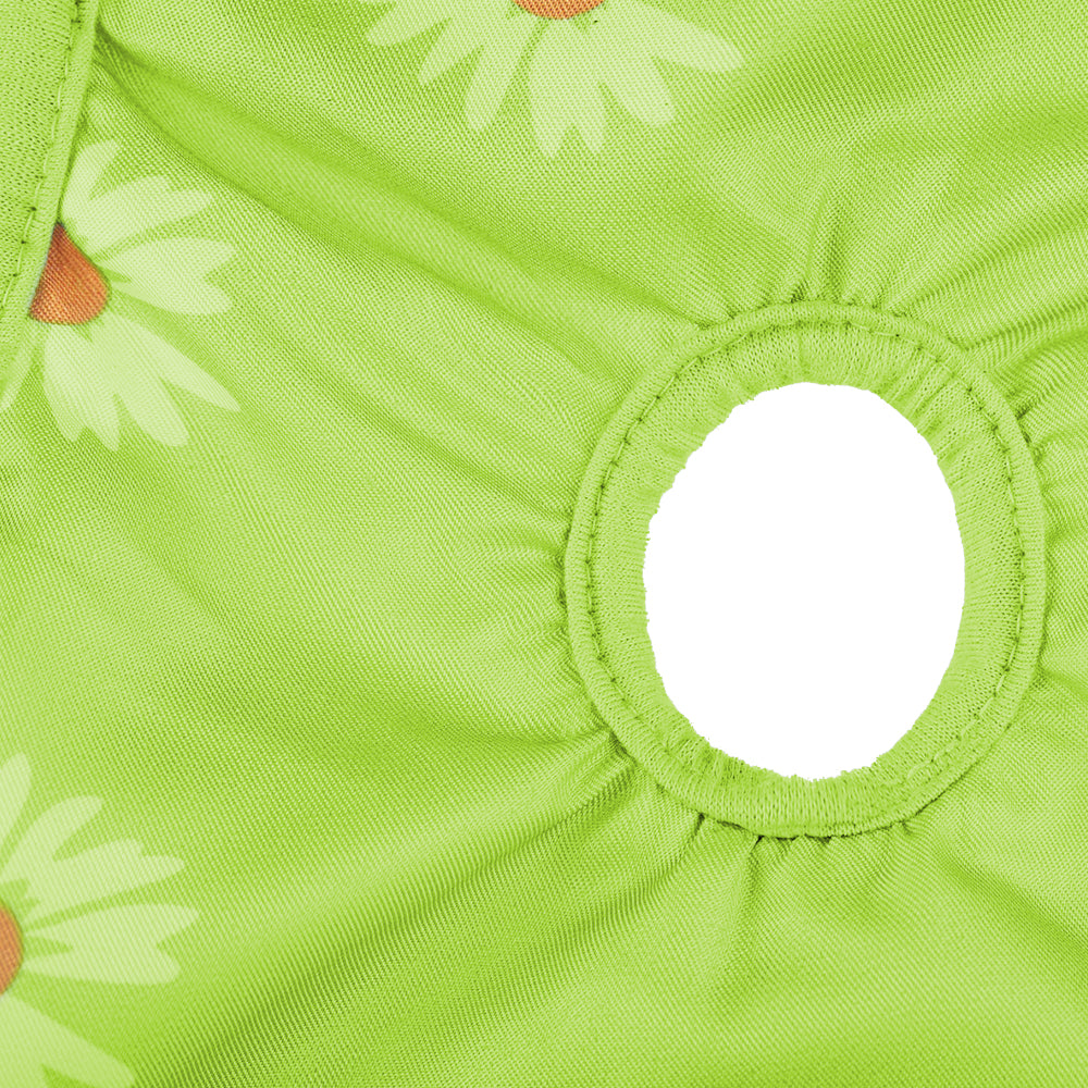 2pcs Washable Reusable Dog Diapers Female Adjustable Sanitary Nappy Pants Underpants for Heat Period Incontinence -Green