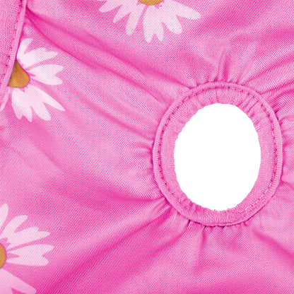 Washable Reusable Dog Diapers Female Adjustable Sanitary Nappy Pants Underpants for Heat Period Incontinence -Pink