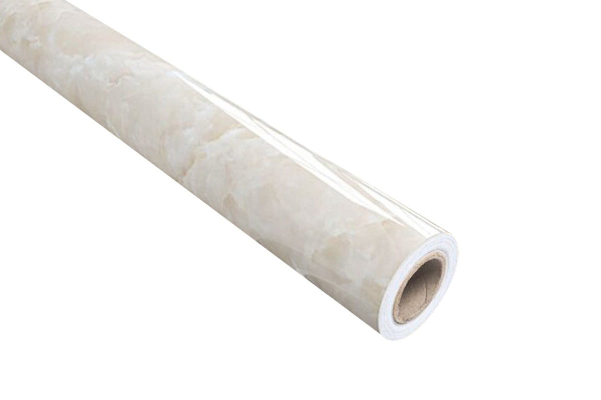 Marble paper PVC Stick wall for Bathroom Kitchen Film Stain-Resistant Waterproof 10 M-YELLOW