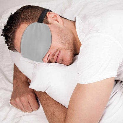 2Pcs Sleeping Silk Satin Masks For Women/Men Sleep Eye Mask Light Out Travel Eye Mask -Silver
