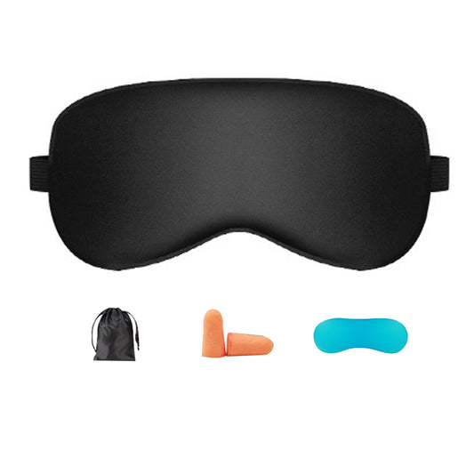 Silk Satin Sleep Mask for Women/Men - Black