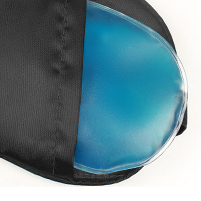 2Pcs Sleeping Silk Satin Masks For Women/Men Sleep Eye Mask Light Out Travel Eye Mask -Black