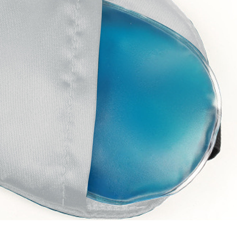 Sleeping Silk Satin Masks For Women/Men Sleep Eye Mask Light Out Travel Eye Mask -Silver