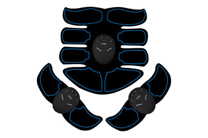 EMS Abdominal Muscle Training Belt Portable Muscle Stimulator Trainer Fitness Equipment for Home Gym Fitness Equipment-Blue
