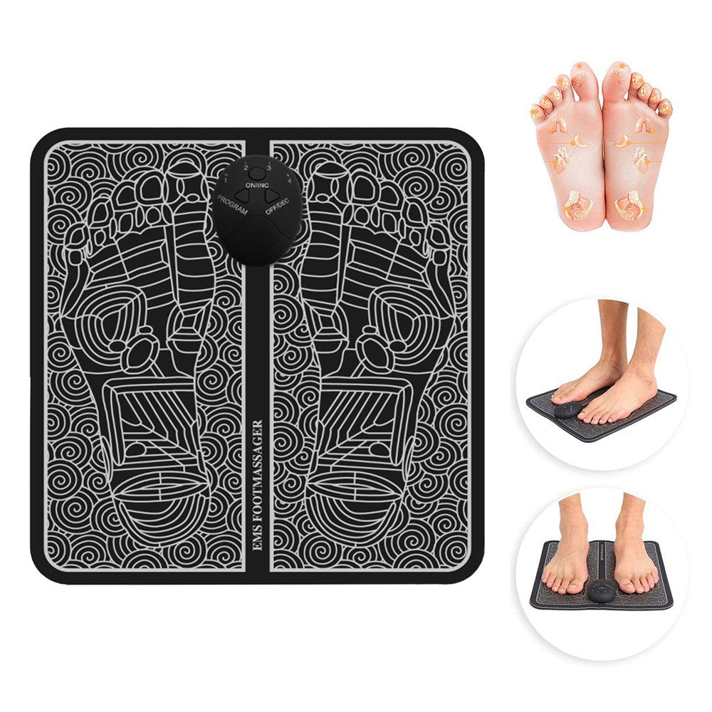 EMS Electric Stimulator Massage Foot Massager Mat Pad Leg Shaping