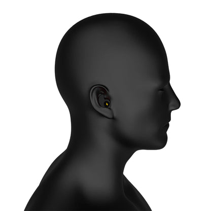 Ear Plugs for Sleeping Noise Silicone Earplugs Sound Reduction Reusable Earplugs with 5 Pairs Replacements -Black