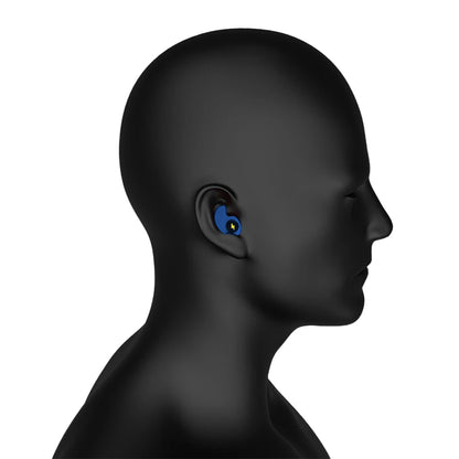 Ear Plugs for Sleeping Noise Silicone Earplugs Sound Reduction Reusable Earplugs with 5 Pairs Replacements -Blue