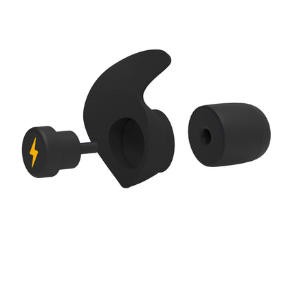 Ear Plugs for Sleeping Noise Silicone Earplugs Sound Reduction Reusable Earplugs with 5 Pairs Replacements -Black