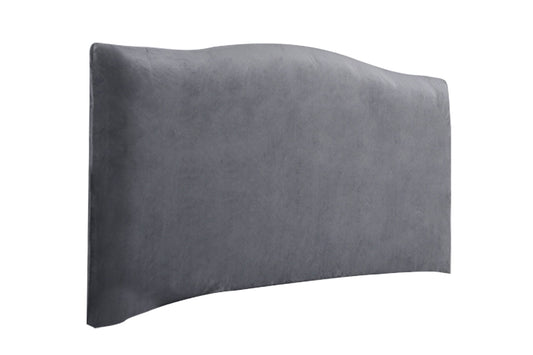 Solid Color Dustproof Cover For Bed Headboard Comfortable Headboard Slipcover Bed Head Protector Cover for Bedroom-Gray