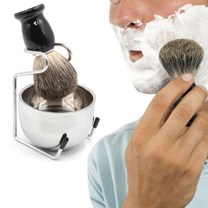 3Pcs Beard Cleaning Tools Men Hair Shaving Tool Set
