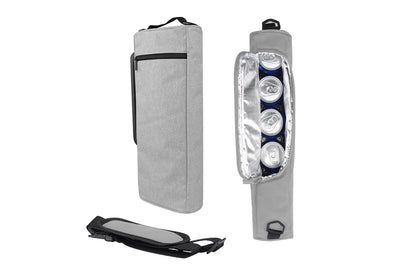 Golf Cooler Bag Accessories for Men Soft Insulated Beer Cooler Holds-Gray