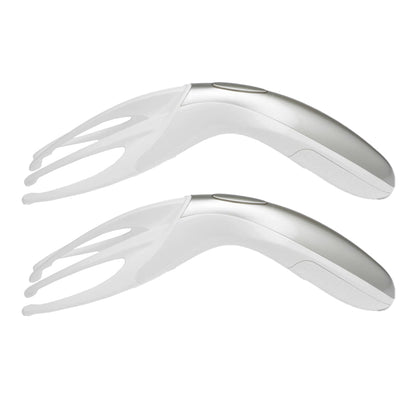 2pcs Finger Gripper Claw Massager Electric Head Massager Octopus Scalp Stress Relax -White
