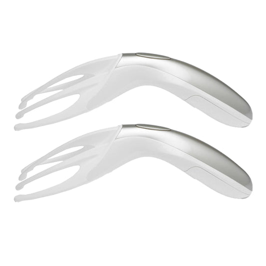 2pcs Finger Gripper Claw Massager Electric Head Massager Octopus Scalp Stress Relax -White