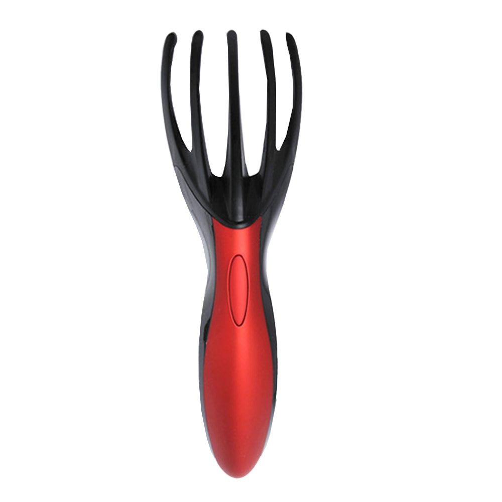 2pcs Finger Gripper Claw Massager Electric Head Massager Octopus Scalp Stress Relax -Red