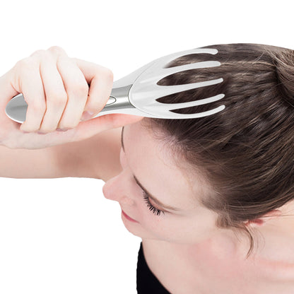 2pcs Finger Gripper Claw Massager Electric Head Massager Octopus Scalp Stress Relax -White