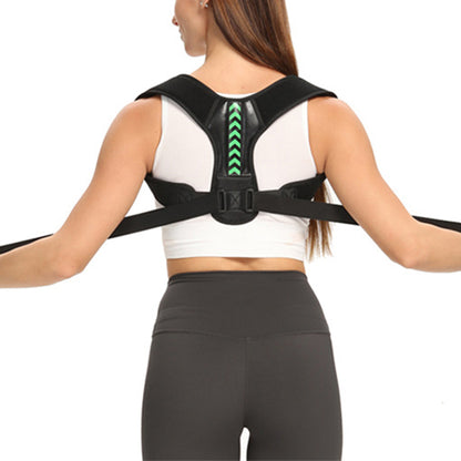 2pcs Posture Corrector Back Brace for Women and Men Adjustable Upper Shoulder Back Support Brace -Green