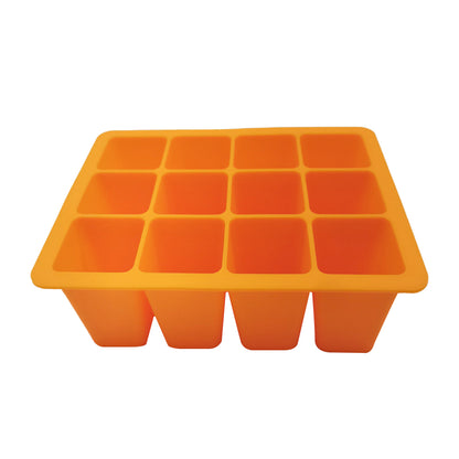 2pcs Seed Starting Tray Reusable Silicone Seedling Pots Indoor Gardening Plant Germination Trays -Orange