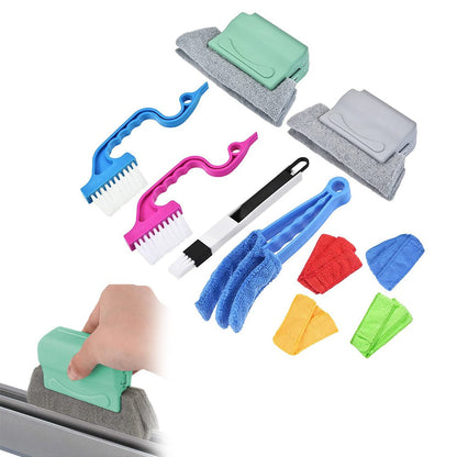 Set of 6Pcs Window Groove Gap Cleaning Brushes Sliding Door Track Crevice Cleaning Brush Window Blind Cleaner