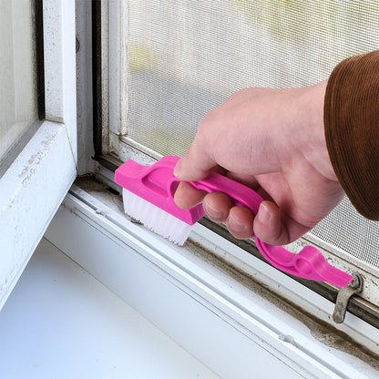 Set of 6Pcs Window Groove Gap Cleaning Brushes Sliding Door Track Crevice Cleaning Brush Window Blind Cleaner