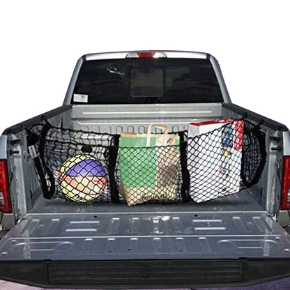 2Pcs Set Car Rear Trunk Net Storage Cargo Trunk Luggage Tidy Organizer