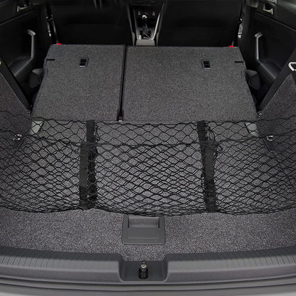 2Pcs Set Car Rear Trunk Net Storage Cargo Trunk Luggage Tidy Organizer