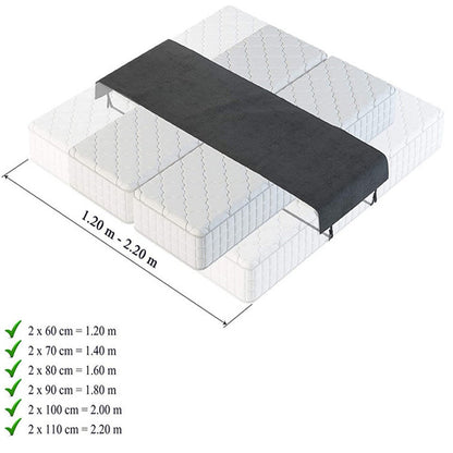 Bed Bridge Mattress Extender Joiner Twin to King Converter Kit Connector Strap