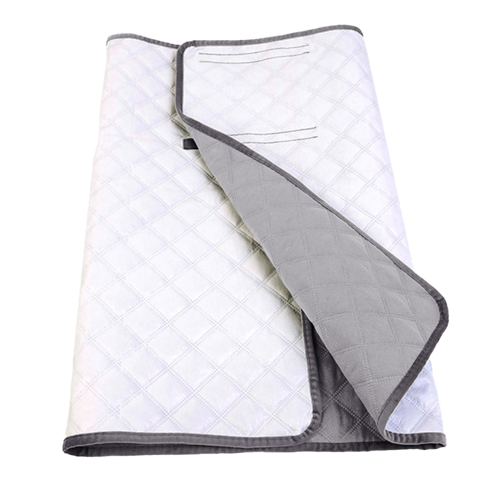 2pcs Absorbent Bed Pad Washable Tuckable Incontinence Bed Wetting Pad Sheet Protector for Adult Child Pet -Grey