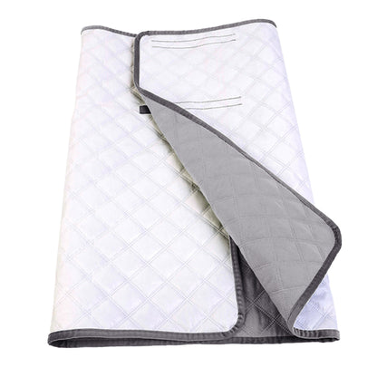 2pcs Absorbent Bed Pad Washable Tuckable Incontinence Bed Wetting Pad Sheet Protector for Adult Child Pet -Grey