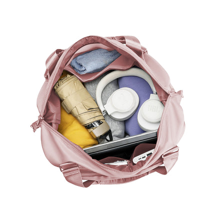 Large Capacity Folding Travel Bag Collapsible Travel Bag Expandable Water-resistant Duffel Bag -Pink