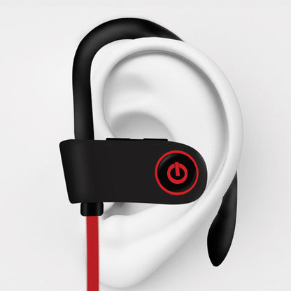 Wireless Headphones Wireless Earbuds 2pcs Bluetooth 5.0 Wireless Headphones Running Sports Ear Hanging Headphones -Red