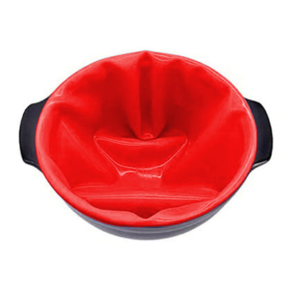 Reusable Slow Cooker Liners Silicone Kitchen Cooking Liner for 8QT Slow Cooker Red