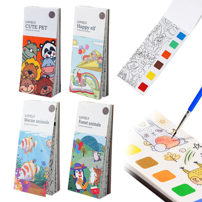 Toy Portable Children Watercolor Painting Book -Style 2