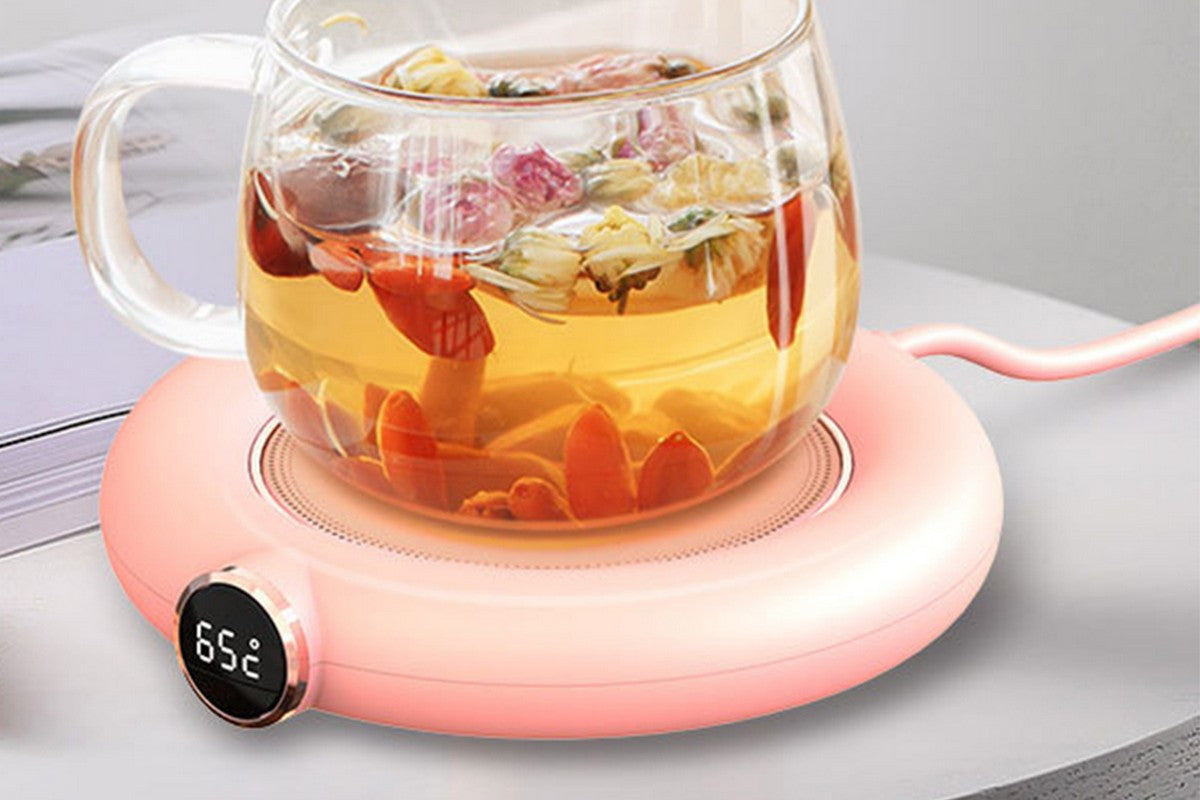 USB Cup Warmer Heat Beverage Mug Mat-Pink
