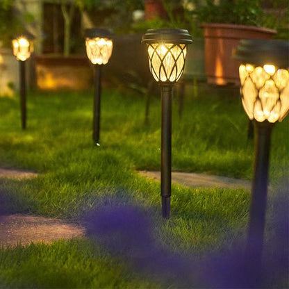6-Pack Waterproof Solar Pathway Lights Outdoor Solar Garden Lights -Warm White