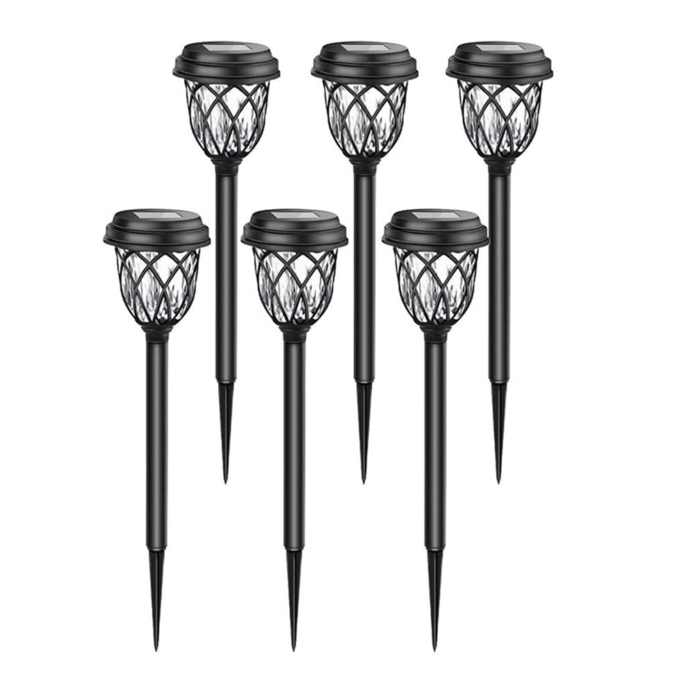 6-Pack Waterproof Solar Pathway Lights Outdoor Solar Garden Lights -Warm White