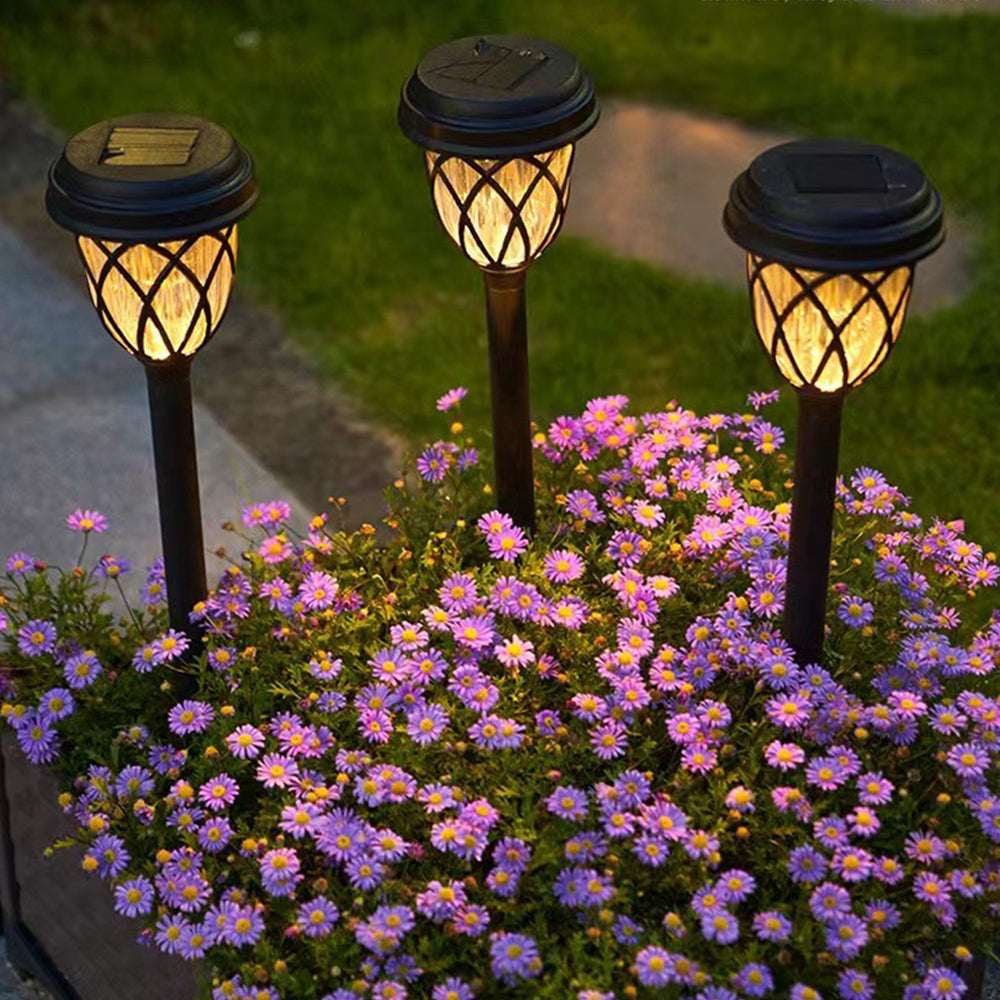 6-Pack Waterproof Solar Pathway Lights Outdoor Solar Garden Lights -Warm White