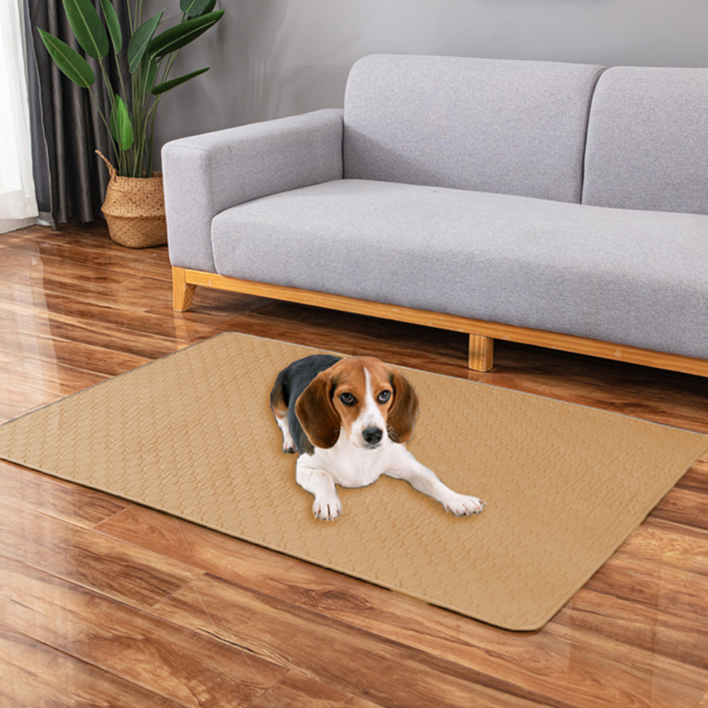 Washable Dog Pee Pads Reusable Puppy Pee Training Pads Khaki