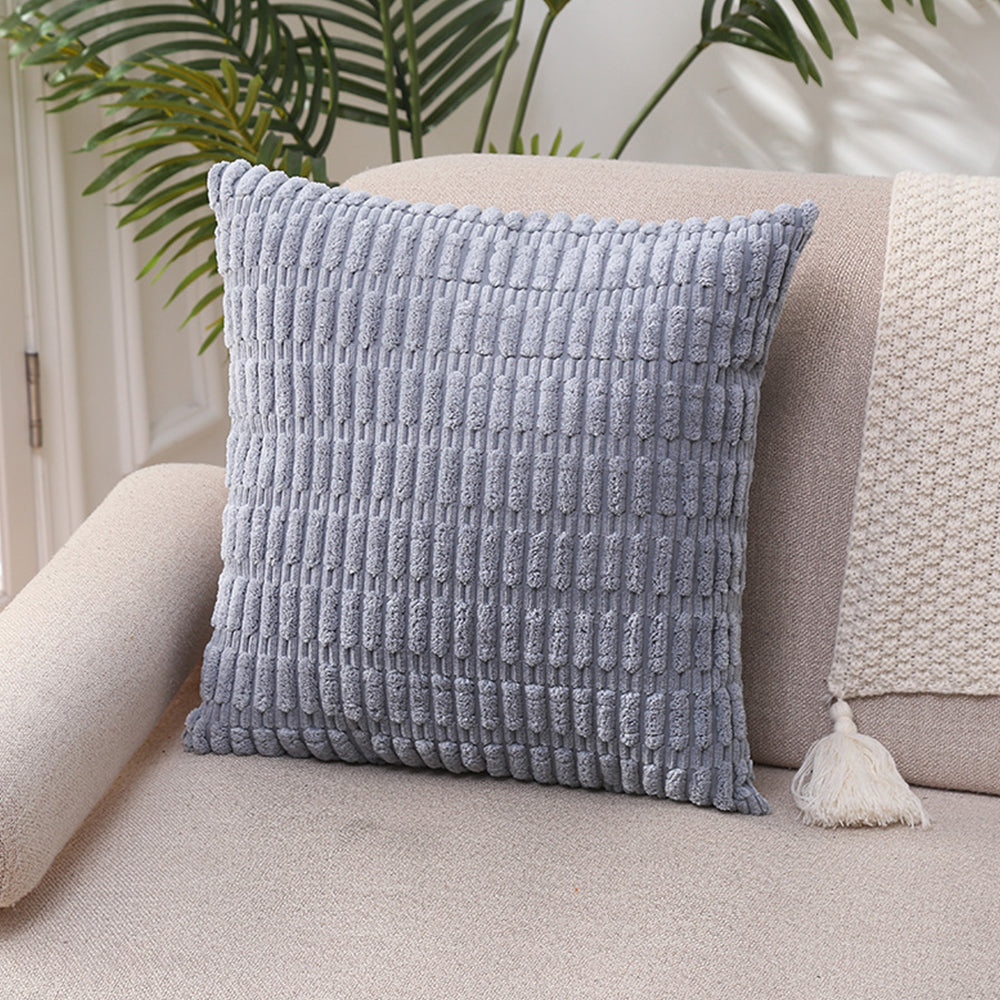Pillow Cover 2Pcs Boho Decorative Throw Pillow Covers Rustic Modern Farmhouse Home Decor-Gray blue