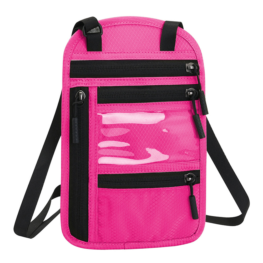 RFID Blocking Passport Holder Multifunctional Passport Holder -Pink