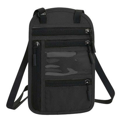 RFID Blocking Passport Holder Multifunctional Passport Holder -Black