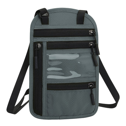 RFID Blocking Passport Holder Multifunctional Passport Holder -Grey