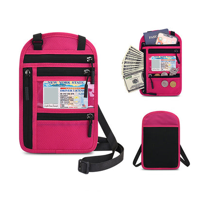RFID Blocking Passport Holder Multifunctional Passport Holder -Pink