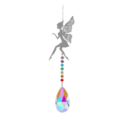 5Pcs Artificial Crystal Prism Suncatcher Rainbow Makers