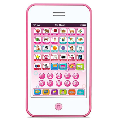 Toy Kids Phone Learning Toy Touch Learning Pad for 3 Year Old and Up-Pink