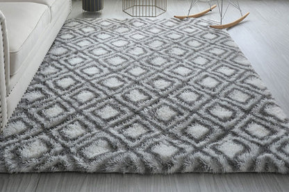 Area Rugs Fluffy Fuzzy Soft Plush Bedside Rug for Bedroom Living Room-Style 2